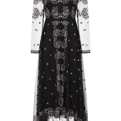 Colden - Embroidered Hanky Hem Dress