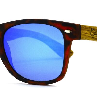 Sunglasses 028 - way - tortoise brown - blue