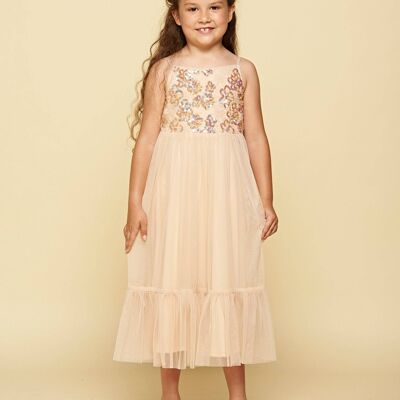 Nola Sequin Bodice Dress with Tiered Skirt