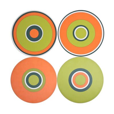 Set de sets de table Orbit Orange