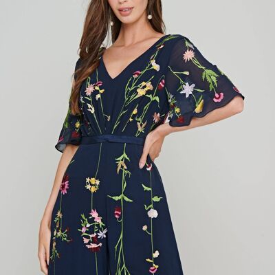 Rebecca Floral Embroidered Jumpsuit