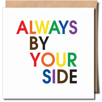 Always by your side Lgbtq Gay Greeting card