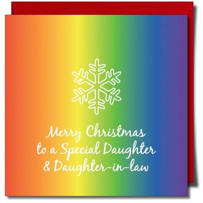 Christmas to a Special Daughter and daughter in law Card
