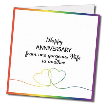 Joyeux anniversaire une femme à une autre lgbtq Carte de vœux 2