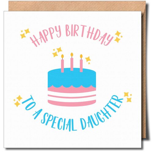 Happy Birthday Daughter Transgender Trans lgbtq+ Greeting Card