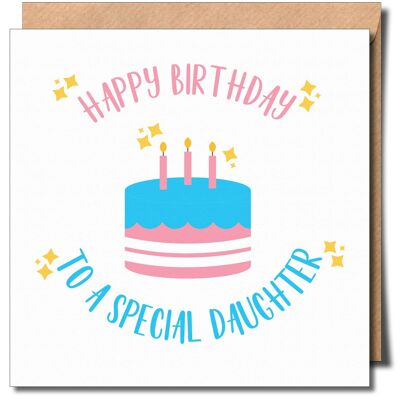Happy Birthday Daughter Transgender Trans lgbtq+ Greeting Card