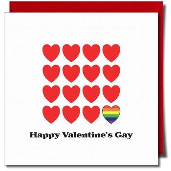 Happy Valentine's Gay Lesbian, Lgbtq, Gay Carte de voeux 1