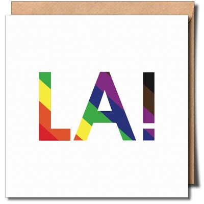 Cartolina d'auguri gay LA Lgbtq