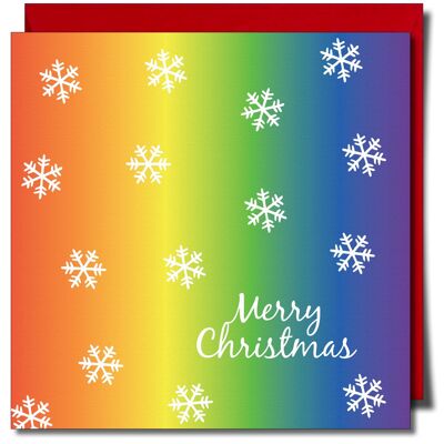 Cartolina d'auguri di buon Natale Lgbtq