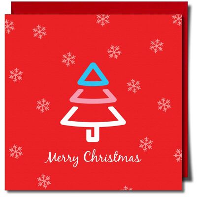 Merry Christmas Transgender Greeting card.