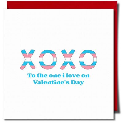 One i Love on Valentine's Day Transgender Greeting card
