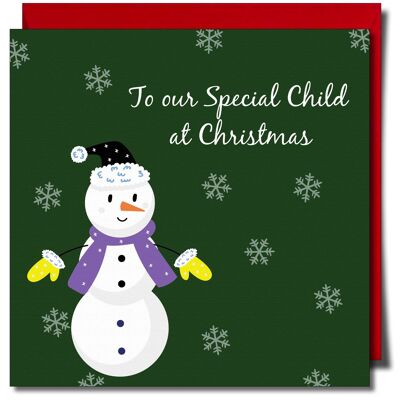 To our Special Child at Christmas Non Binary Greeting card