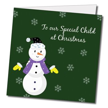 À notre enfant spécial à Noël Carte de voeux non binaire 2