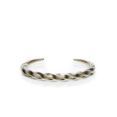 Cuff bracelet with Torchon pattern - OTHELLO