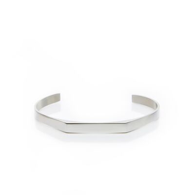 Cuff bracelet with rectangular front - DORIAN