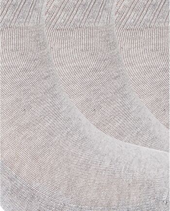 Lot de 3 chaussettes unies en coton avec revers américain 6