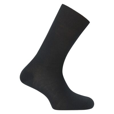 Plain Super Merino wool socks - Elastic