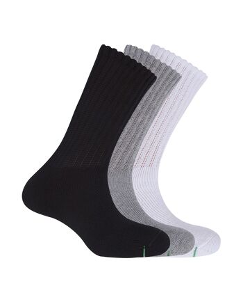 Lot de 3 chaussettes en coton avec jointures 1