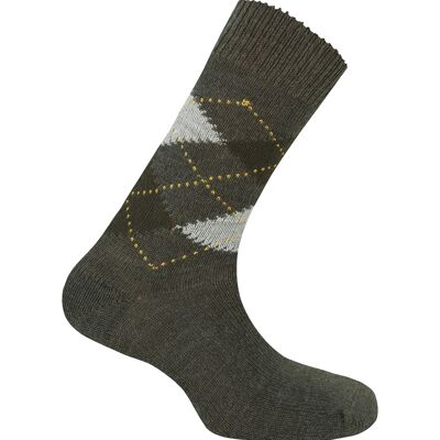 Orlon socks with intarsia