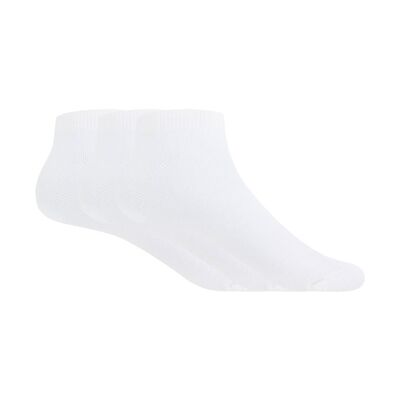 Pack of 3 plain cotton socks - Basix (Ankle)
