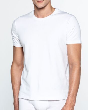 T-shirt col rond en coton bio, Ecologix 1
