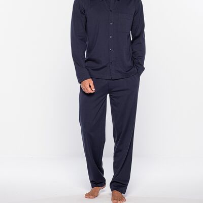 Long mercerized cotton pajamas, Scottish thread