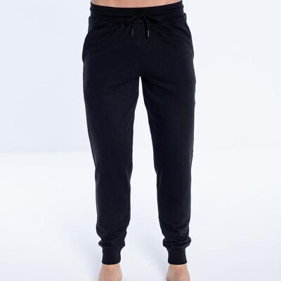 Pantalon long en coton éponge, Basix