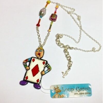 Alice tile soldier necklace