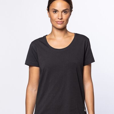 Kurzarm-T-Shirt aus elastischer Baumwolle, Basix