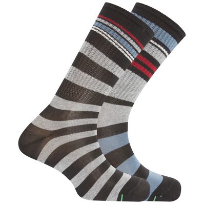 Pack of 2 cotton sports socks - knuckles Short