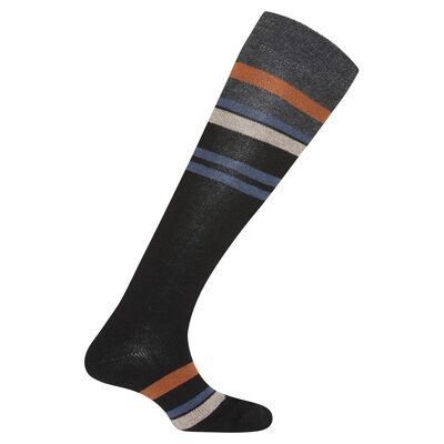 Cashmere/wool socks - stripes (Tall)