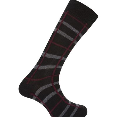 Lambswool socks - checkered