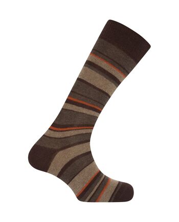 Chaussettes en laine d'agneau - rayures 5