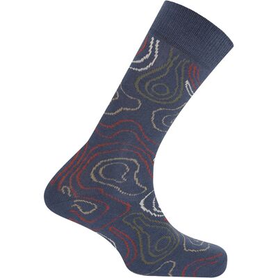 Wool/cotton/acrylic socks - isobars