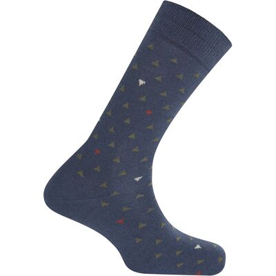 Wool/cotton/acrylic socks - triangles