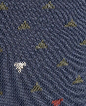 Chaussettes laine/coton/acrylique - triangles 2