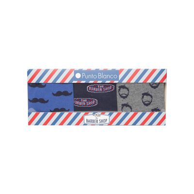 Box of 3 cotton socks - Box The Barber Shop