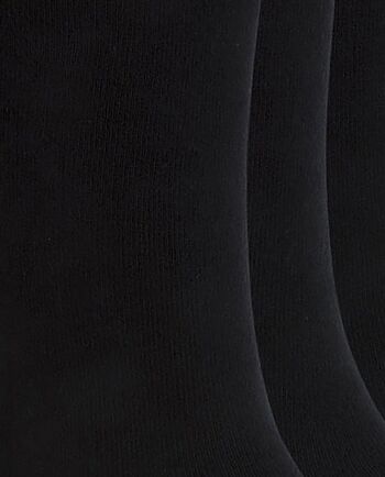 Lot de 3 chaussettes talon/pointe contrastées - Basix 4