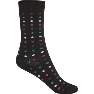 Cashmere/wool socks - polka dots - rolled cuff - Soft