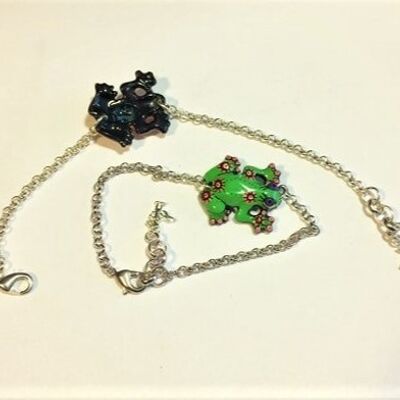 Bracelet grenouille M1 verte