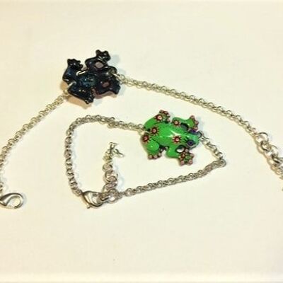 M1 green frog bracelet