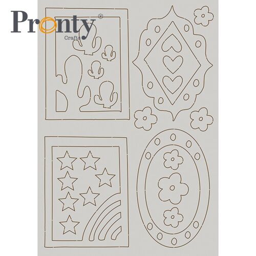 Pronty Crafts Chipboard Frames A5