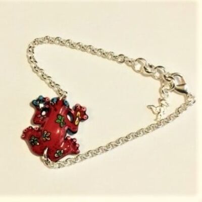 M1 red frog bracelet