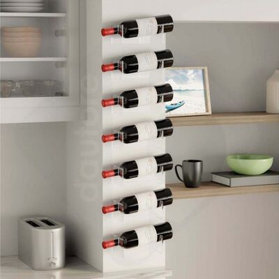 Horizontal Wall Bottle Holder for Chardonnay Wine