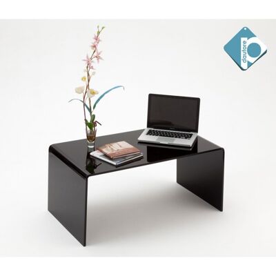 Glossy black TV stand low table