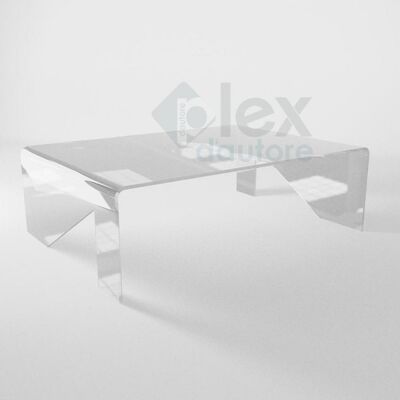 Transparent coffee table for living room model Luxury