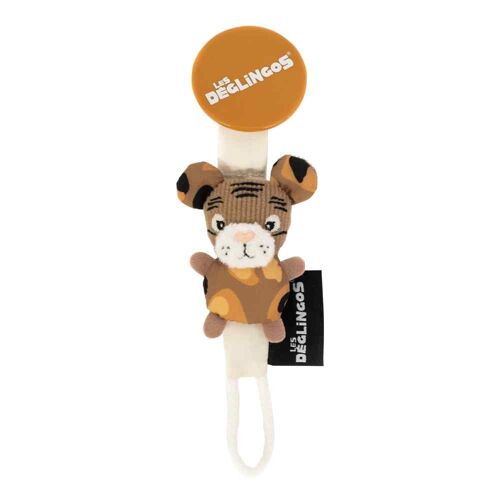 Speculos the Tiger Pacifier Clip