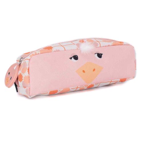 Pomelos the Ostrich 1-Zip Animal Face Pencil Case