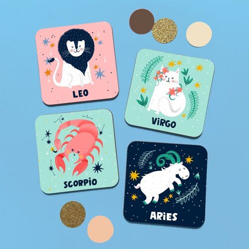 Zodiac Sign Coaster Bundle