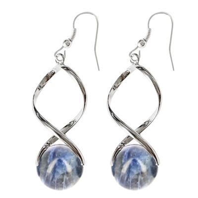 12 mm Sodalite Beads Earrings